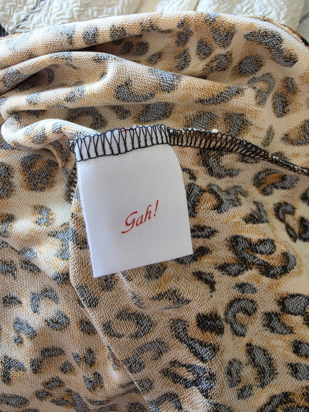 Lisa Says Gah Leopard Print Midi Slip Dress - Tan, Black - Picture 9 of 11